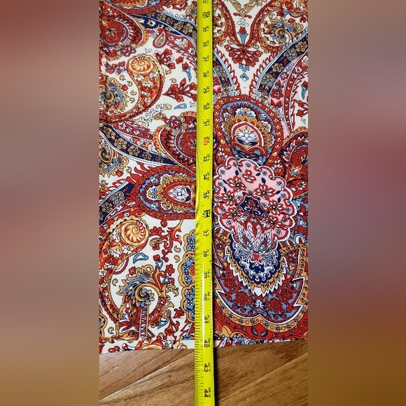 🧡2/$15 bundle **SHEIN VCAY Paisley Print Wide Leg Pants - Picture 4 of 5